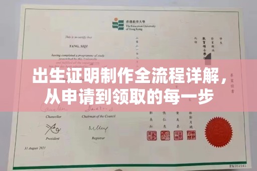 内乡出生证明制作全流程详解，从申请到领取的每一步
