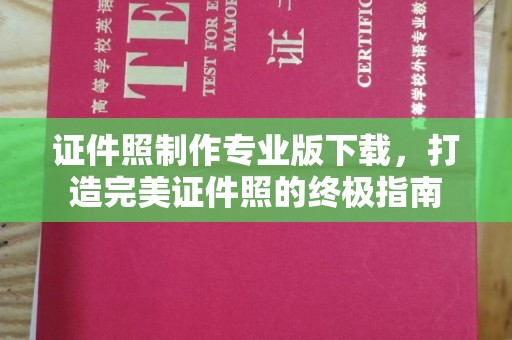 内乡证件照制作专业版下载，打造完美证件照的终极指南