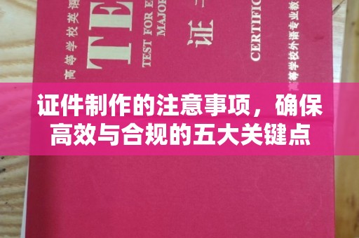 内乡证件制作的注意事项，确保高效与合规的五大关键点