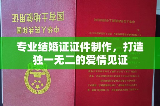 内乡专业结婚证证件制作，打造独一无二的爱情见证