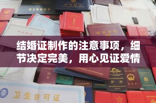 内乡结婚证制作的注意事项，细节决定完美，用心见证爱情