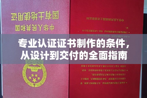 内乡专业认证证书制作的条件，从设计到交付的全面指南