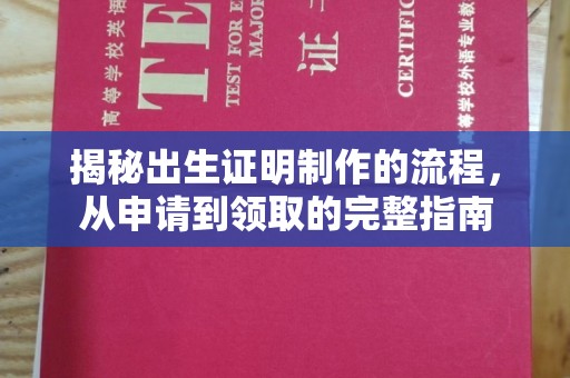 内乡揭秘出生证明制作的流程，从申请到领取的完整指南